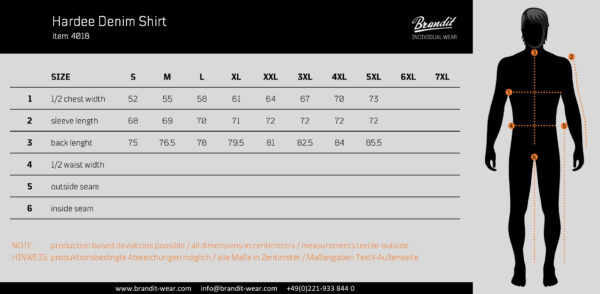 Hardee Denim Shirt Long Sleeve – Bild 2
