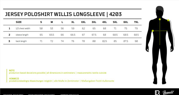 Willis Poloshirt Long Sleeve – Bild 5