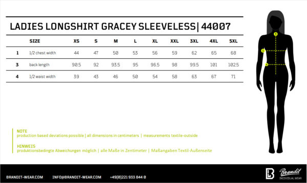 Women Gracey Longshirt Sleeveless – Bild 6