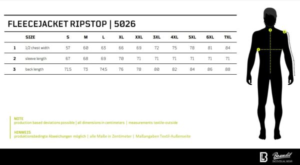 Fleece Ripstop Jacket  – Bild 6