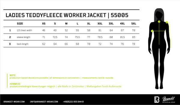 Women Teddyfleece Jacket Hooded – Bild 5