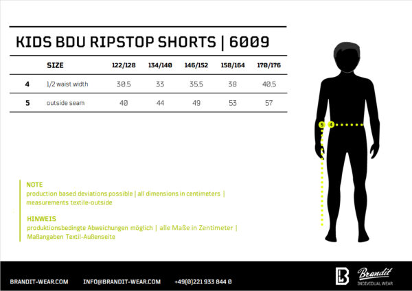 Kids BDU Ripstop Shorts – Bild 5