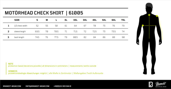 Motörhead Check Shirt Long Sleeve – Bild 7