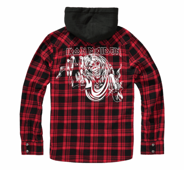 Iron Maiden Checkshirt Sweathood Eddy – Bild 2