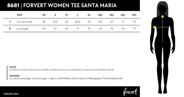 Forvert Ladies Tee Santa Maria – Bild 4